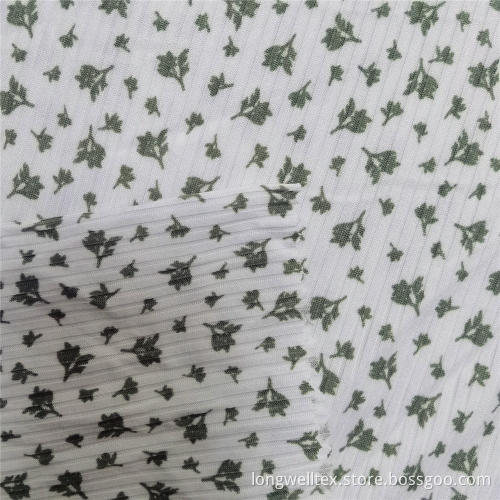 Excellent Stretch Recovery Ribbed Sweat Rib Knitted Fabric